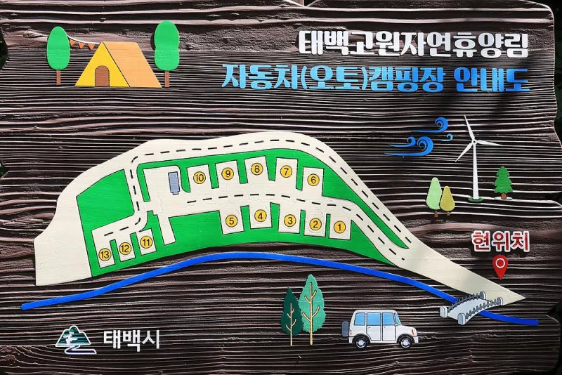 태백고원자연휴양림 자동차야영장 2