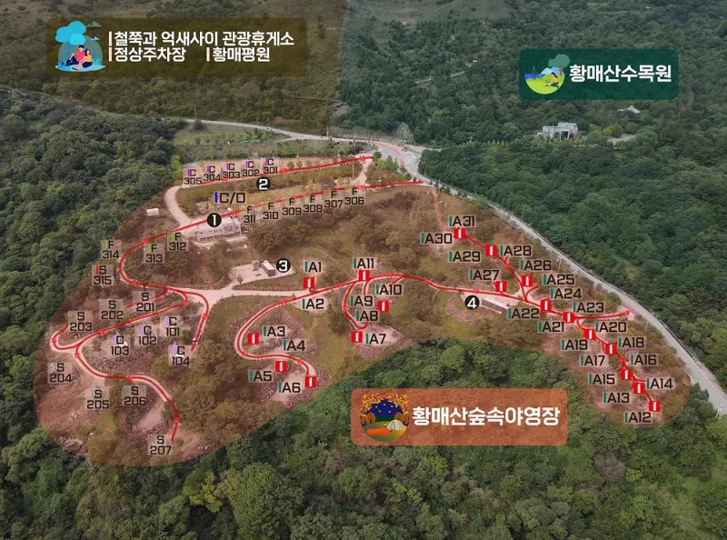 황매산 숲속야영장 2
