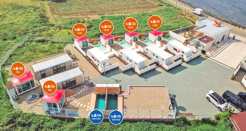 제주인포항 개별 수영장 카라반 2