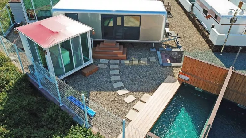 제주인포항 개별 수영장 카라반 3